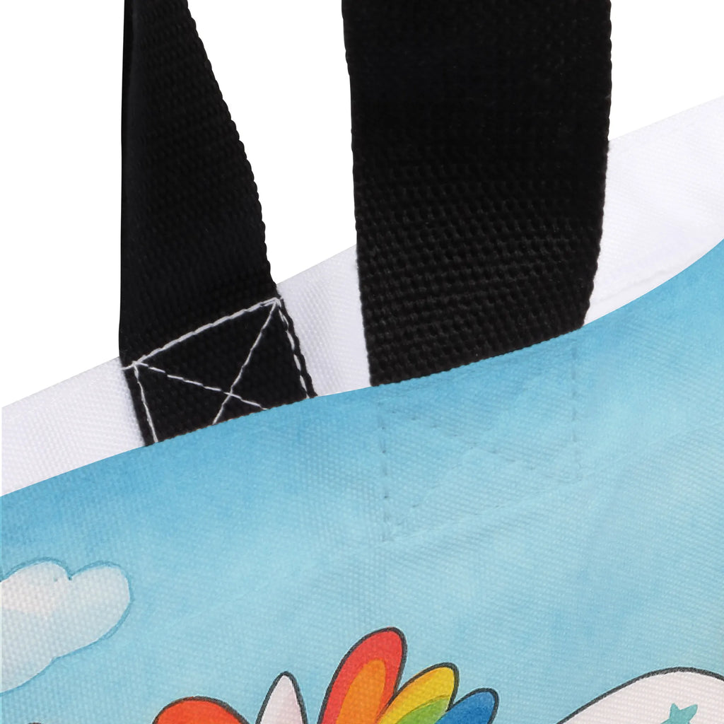 Shopper Einhorn Happy Design Beutel, Einkaufstasche, Tasche, Strandtasche, Einkaufsbeutel, Shopper, Schultasche, Freizeittasche, Tragebeutel, Schulbeutel, Alltagstasche, Einhorn, Einhörner, Einhorn Deko, Unicorn, glücklich, fröhlich, Spaß, Freude, Lebensfreude, witzig, spannend, Lächeln, Lachen