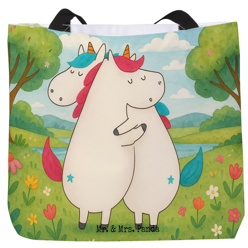 Shopper unicorns Embrace Design Beutel, Einkaufstasche, Tasche, Strandtasche, Einkaufsbeutel, Shopper, Schultasche, Freizeittasche, Tragebeutel, Schulbeutel, Alltagstasche, Einhorn, Einhörner, Einhorn Deko, Unicorn, Freundinnen, Freundin, BFF, Schwester, Schwestern, Familie, Geschwister, Sister, Liebe