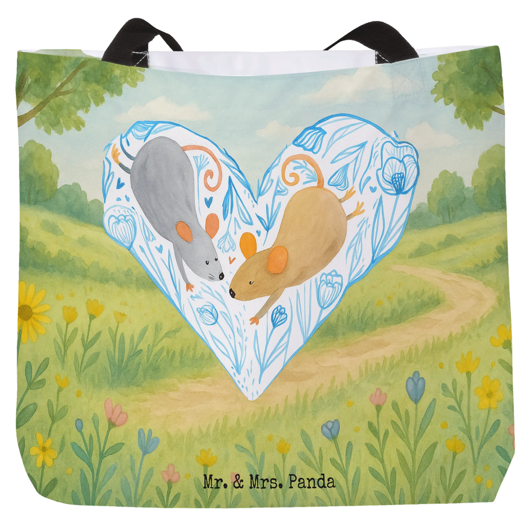 Shopper Mice heart Design Alltagstasche, Shopper, Schultasche, Tragebeutel, Strandtasche, Einkaufsbeutel, Einkaufstasche, Tasche, Schulbeutel, Beutel, Freizeittasche, Liebe, Partner, Freund, Freundin, Ehemann, Ehefrau, Heiraten, Verlobung, Heiratsantrag, Liebesgeschenk, Jahrestag, Hocheitstag, Gemeinsamkeit, Mäuse, Liebesbeweis, Hochzeit, Love, Maus, Liebesbotschaft, Geschenk für zwei, Lieblingsmensch