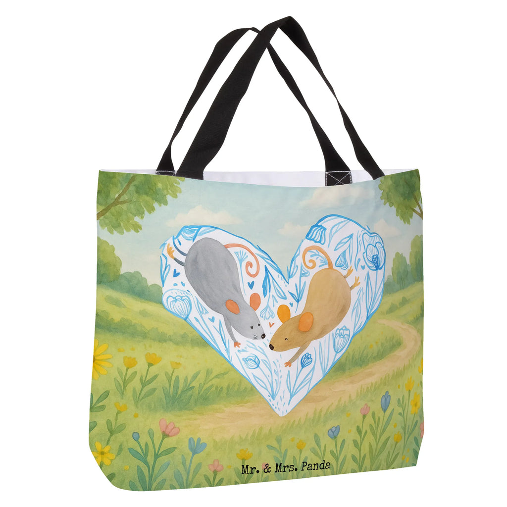 Shopper Mice heart Design Alltagstasche, Shopper, Schultasche, Tragebeutel, Strandtasche, Einkaufsbeutel, Einkaufstasche, Tasche, Schulbeutel, Beutel, Freizeittasche, Liebe, Partner, Freund, Freundin, Ehemann, Ehefrau, Heiraten, Verlobung, Heiratsantrag, Liebesgeschenk, Jahrestag, Hocheitstag, Gemeinsamkeit, Mäuse, Liebesbeweis, Hochzeit, Love, Maus, Liebesbotschaft, Geschenk für zwei, Lieblingsmensch