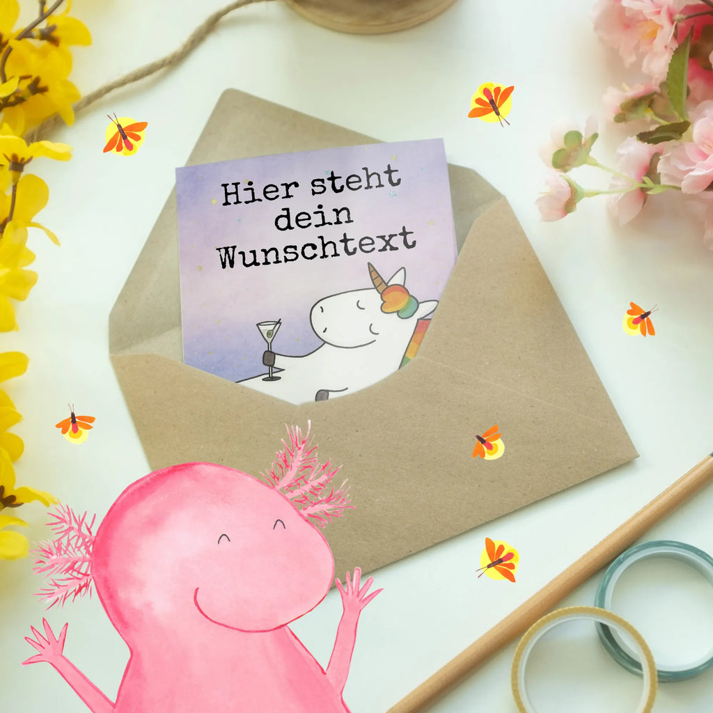 Personalisierte Grußkarte Einhorn Cocktail Design Grußkarte mit persönlichen Nachrichten, Personalisierte Geburtstagskarte, Personalisierte Einladungskarte, Grußkarte selber drucken, Personalisierte Karte, Grußkarte selbst gestalten, Personalisierte Grußkarte, Personalisiertere Klappkarte, Grußkarte mit Namen, Personalisierte Hochzeitskarte, Grußkarten personalisiert, Personalisierte Glückwunschkarte, Grußkarte als Geldgeschenk, Einhorn, Einhörner, Einhorn Deko, Unicorn, Rum, Spruch, Party, Geburtstag, Glitzer, Freundin, Caipirinha, Sekt, Cuba Libre, witzig, Feiern, Spaß, lustig