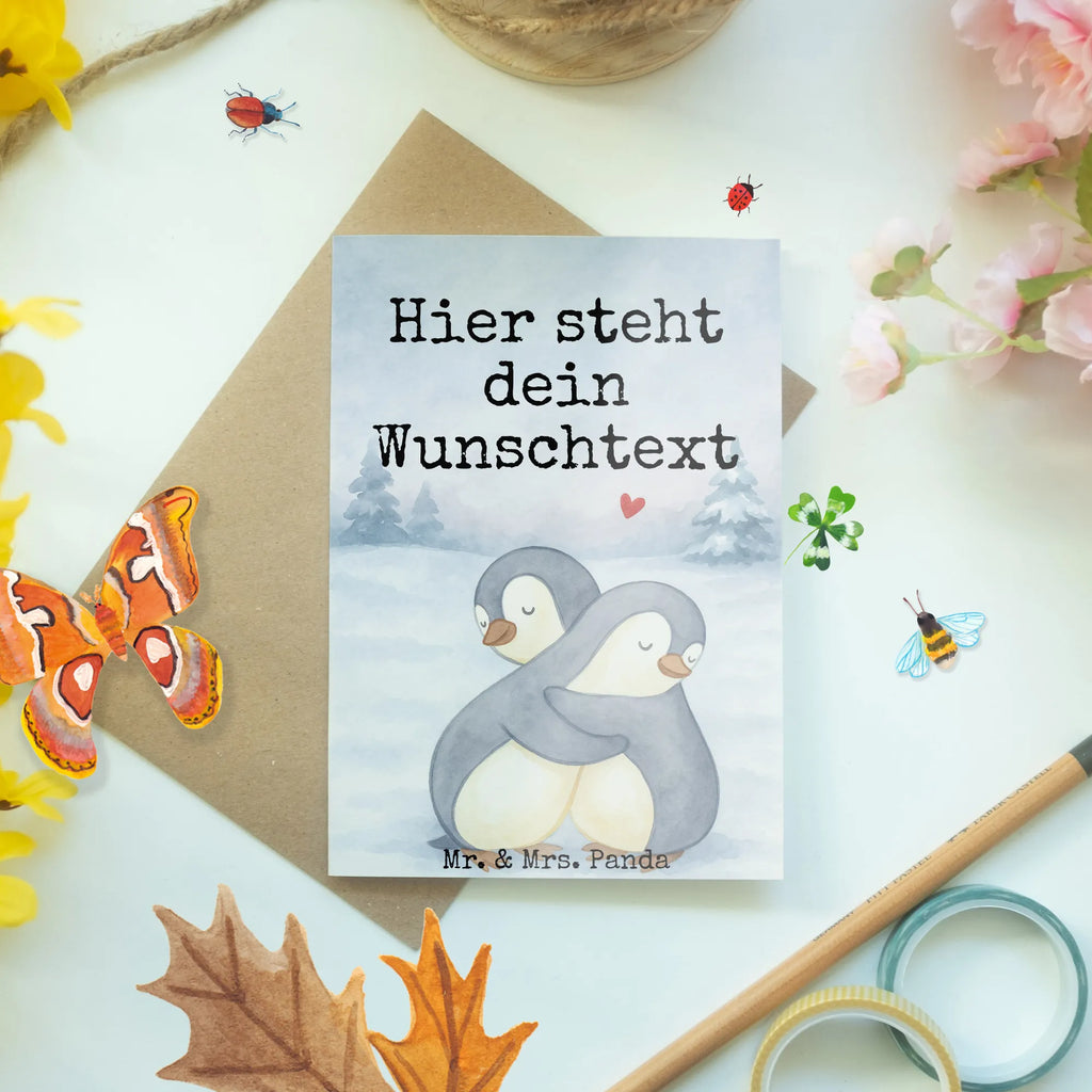 Personalised greetings card Pingwiny Przytulanie Design Personalisierte Einladungskarte, Grußkarte mit Namen, Personalisierte Karte, Personalisierte Grußkarte, Grußkarte mit persönlichen Nachrichten, Personalisierte Glückwunschkarte, Grußkarte selbst gestalten, Grußkarte als Geldgeschenk, Personalisierte Geburtstagskarte, Grußkarten personalisiert, Personalisierte Hochzeitskarte, Personalisiertere Klappkarte, Grußkarte selber drucken, Liebe, Partner, Freund, Freundin, Ehemann, Ehefrau, Heiraten, Verlobung, Heiratsantrag, Liebesgeschenk, Jahrestag, Hocheitstag, Geschenk für Freundin, Valentinstag, Mitbringsel, für Ehemann, Liebesbeweis, für Männer, Hochzeitstag, Geschenk für Frauen, Geschenk für Partner