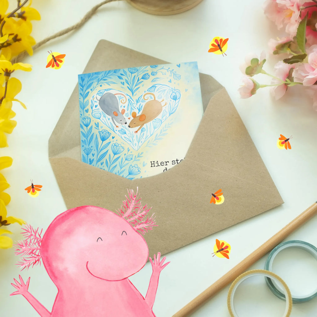 Personalised greetings card Mice heart Design Grußkarte selber drucken, Grußkarten personalisiert, Personalisierte Hochzeitskarte, Grußkarte als Geldgeschenk, Personalisiertere Klappkarte, Personalisierte Grußkarte, Grußkarte selbst gestalten, Personalisierte Geburtstagskarte, Grußkarte mit persönlichen Nachrichten, Grußkarte mit Namen, Personalisierte Karte, Personalisierte Einladungskarte, Personalisierte Glückwunschkarte, Liebe, Partner, Freund, Freundin, Ehemann, Ehefrau, Heiraten, Verlobung, Heiratsantrag, Liebesgeschenk, Jahrestag, Hocheitstag, Hochzeit, Geschenk für zwei, Liebesbeweis, Love, Maus, Lieblingsmensch, Gemeinsamkeit, Mäuse, Liebesbotschaft