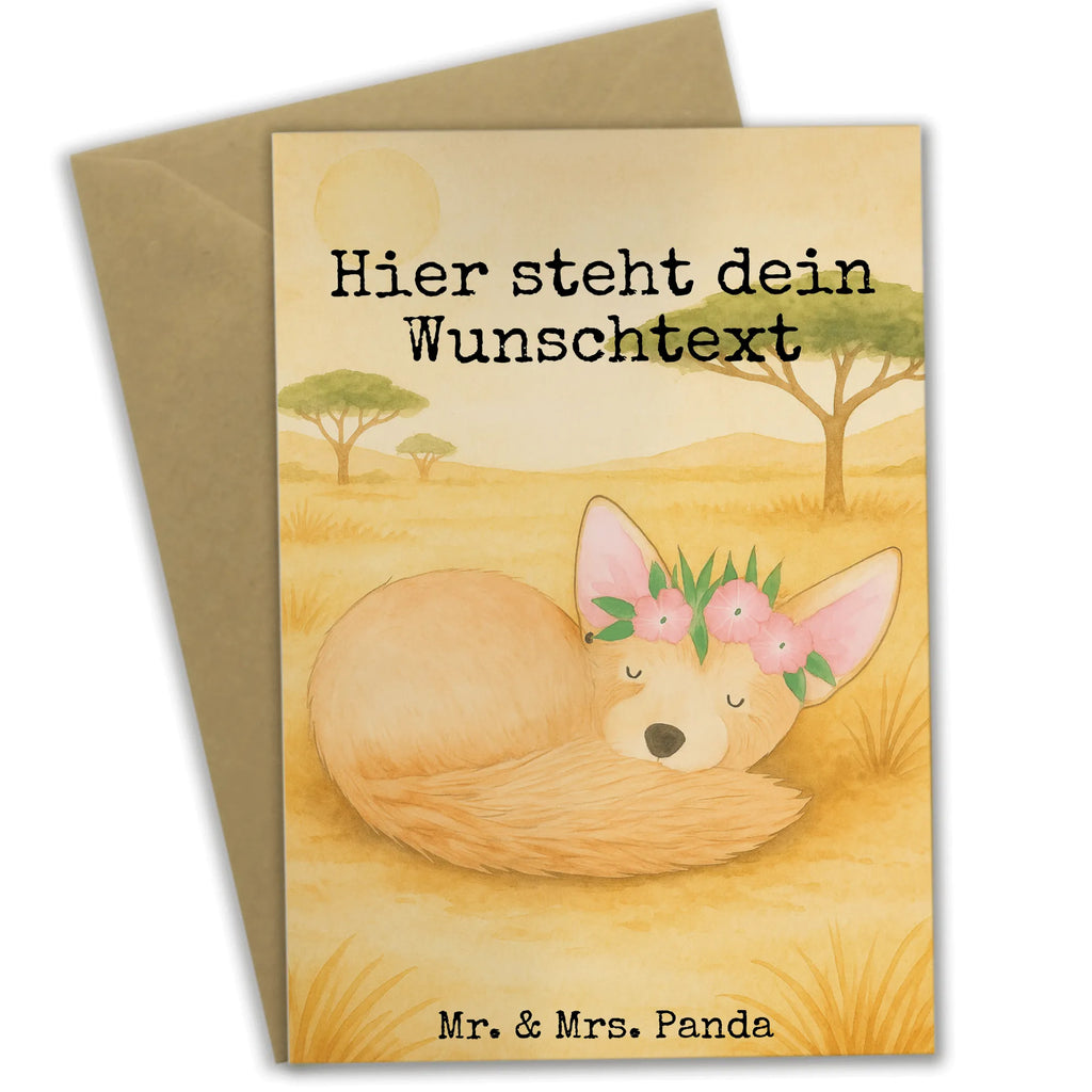 Personalised greetings card desert fox Flower Design Grußkarte selber drucken, Grußkarte mit persönlichen Nachrichten, Grußkarten personalisiert, Grußkarte selbst gestalten, Personalisiertere Klappkarte, Personalisierte Grußkarte, Personalisierte Hochzeitskarte, Personalisierte Karte, Personalisierte Einladungskarte, Personalisierte Glückwunschkarte, Grußkarte als Geldgeschenk, Grußkarte mit Namen, Personalisierte Geburtstagskarte, Afrika, Wildtiere, Wüstenfuchs, Glücklich, Wüste, Blumenkranz, Blumen