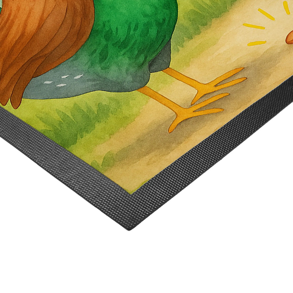 Personalisierte Fußmatte Hahn Korn Design Namensfussmatte, Personalisieruung, Fußmatte mit Namen, Türvorleger personalisiert, Personalisiert, Türvorleger mit Namen, Personalisierte Fußmatte, Wunschnamen, Bedrucken, Haustürmatte personalisiert, Fußmatte bedrucken, Bauernhof, Hoftiere, Landwirt, Landwirtin, Hahn, Eier, Natur, Henne, Korn