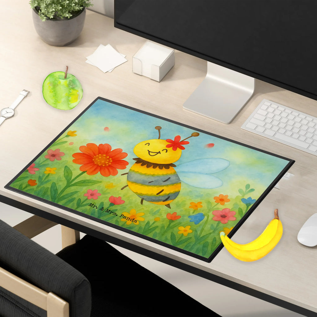 Desk pad bee flower Design Schreibunterlage, Schreibtischauflage, Bürobedarf, Büroartikel, Schreibwaren, Schreibtisch Unterlagen, Schreibtischunterlage Groß, Biene, Wespe, Hummel
