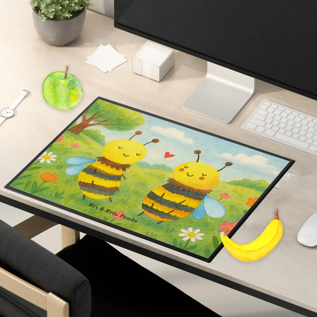 Podkładka na biurko pszczoła zakochany Design Schreibunterlage, Schreibtischauflage, Bürobedarf, Büroartikel, Schreibwaren, Schreibtisch Unterlagen, Schreibtischunterlage Groß, Biene, Wespe, Hummel
