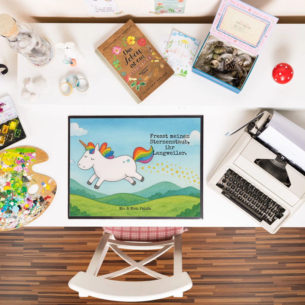 Schreibtischunterlage Einhorn Happy Design Schreibunterlage, Schreibtischauflage, Bürobedarf, Büroartikel, Schreibwaren, Schreibtisch Unterlagen, Schreibtischunterlage Groß, Einhorn, Einhörner, Einhorn Deko, Unicorn, glücklich, fröhlich, Spaß, Freude, Lebensfreude, witzig, spannend, Lächeln, Lachen