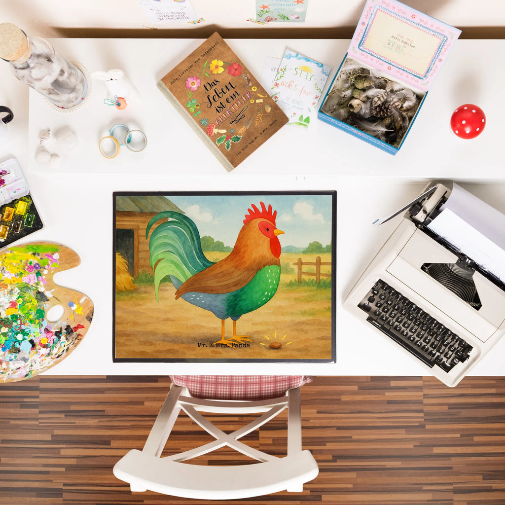 Schreibtischunterlage Hahn Korn Design Schreibwaren, Schreibtisch Unterlagen, Schreibtischauflage, Schreibtischunterlage Groß, Schreibunterlage, Büroartikel, Bürobedarf, Bauernhof, Hoftiere, Landwirt, Landwirtin, Henne, Eier, Hahn, Natur, Korn