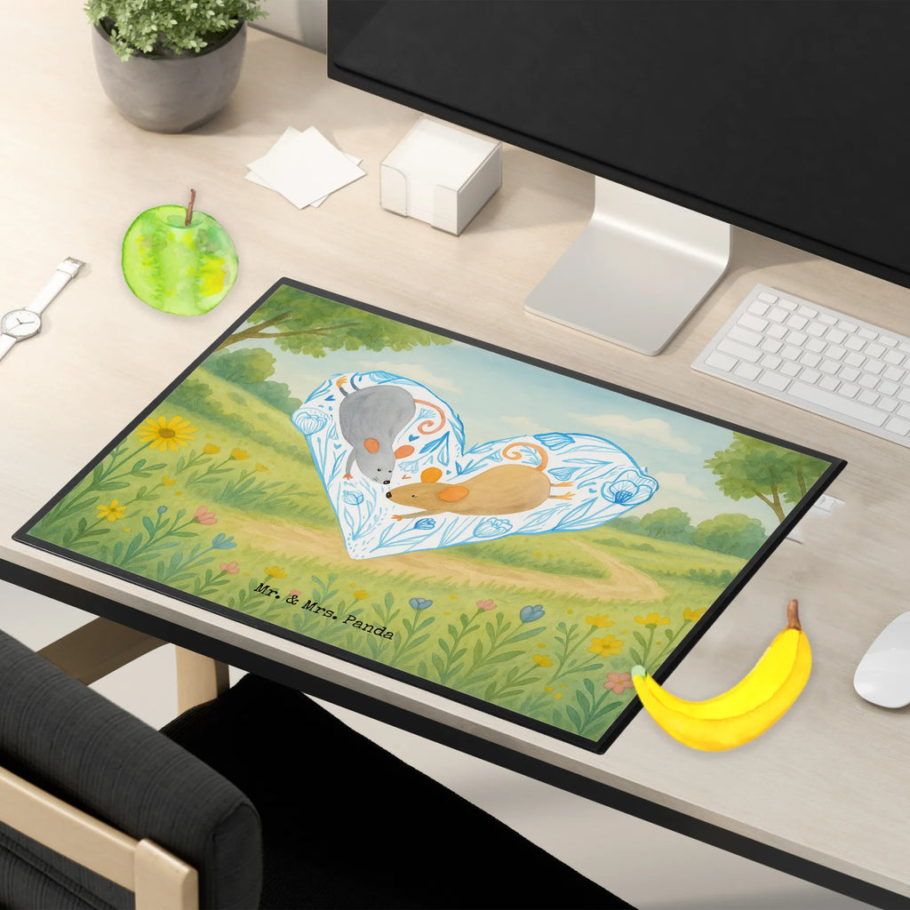 Podkładka na biurko Myszy serce Design Schreibunterlage, Schreibtischauflage, Bürobedarf, Büroartikel, Schreibwaren, Schreibtisch Unterlagen, Schreibtischunterlage Groß, Liebe, Partner, Freund, Freundin, Ehemann, Ehefrau, Heiraten, Verlobung, Heiratsantrag, Liebesgeschenk, Jahrestag, Hocheitstag, Maus, Mäuse, Liebesbotschaft, Liebesbeweis, Hochzeit, Lieblingsmensch, Gemeinsamkeit, Love, Geschenk für zwei