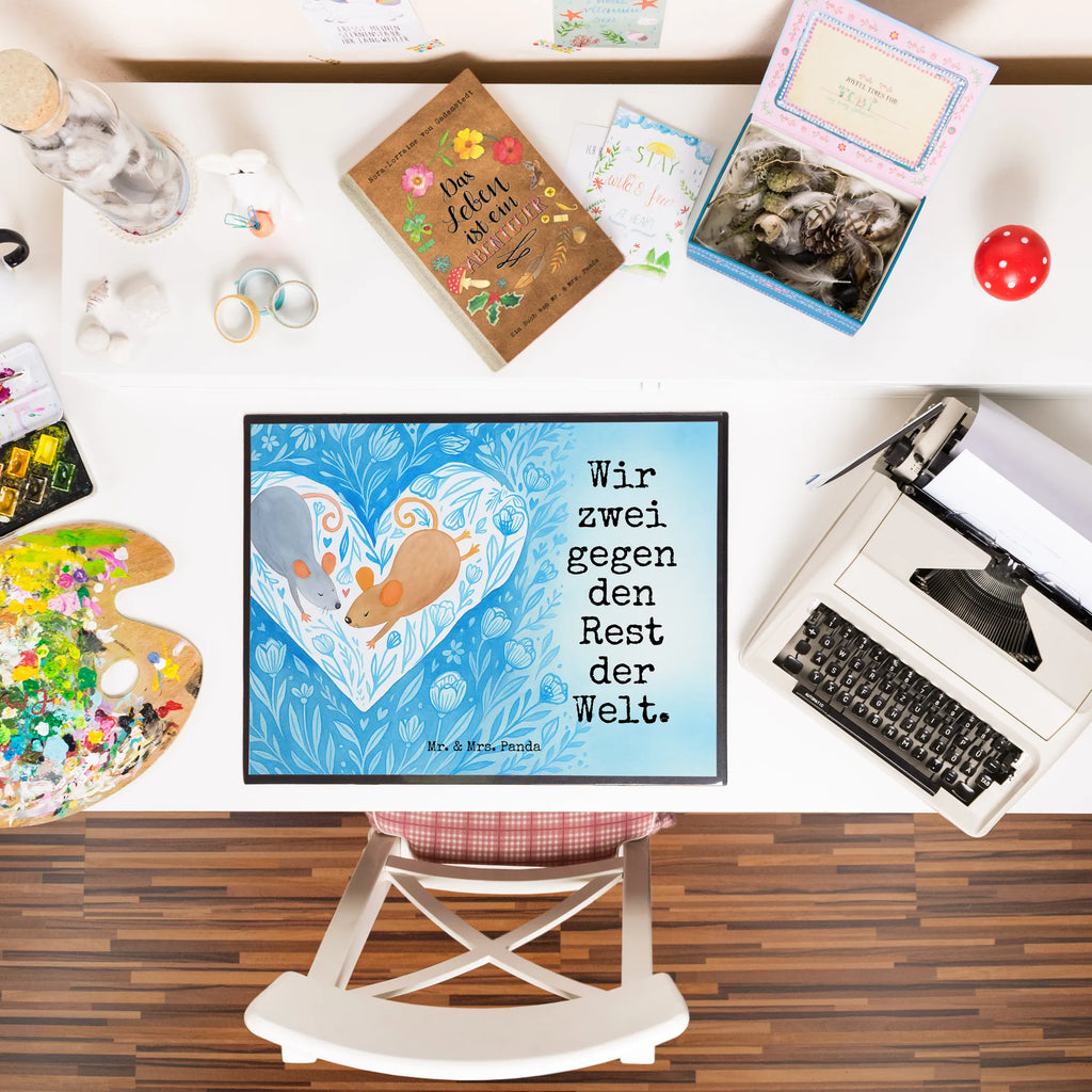 Podkładka na biurko Myszy serce Design Schreibunterlage, Schreibtischauflage, Bürobedarf, Büroartikel, Schreibwaren, Schreibtisch Unterlagen, Schreibtischunterlage Groß, Liebe, Partner, Freund, Freundin, Ehemann, Ehefrau, Heiraten, Verlobung, Heiratsantrag, Liebesgeschenk, Jahrestag, Hocheitstag, Maus, Mäuse, Liebesbotschaft, Liebesbeweis, Hochzeit, Lieblingsmensch, Gemeinsamkeit, Love, Geschenk für zwei