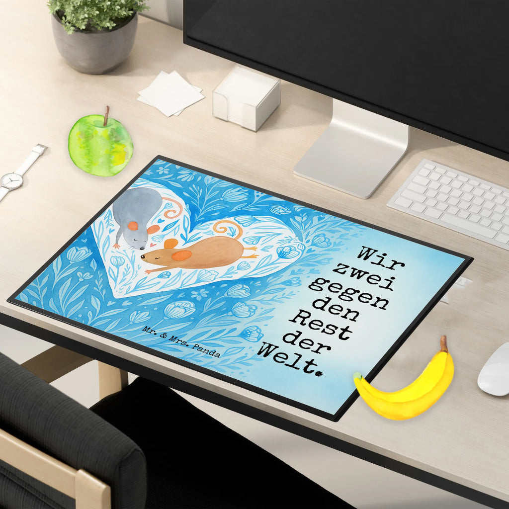 Podkładka na biurko Myszy serce Design Schreibunterlage, Schreibtischauflage, Bürobedarf, Büroartikel, Schreibwaren, Schreibtisch Unterlagen, Schreibtischunterlage Groß, Liebe, Partner, Freund, Freundin, Ehemann, Ehefrau, Heiraten, Verlobung, Heiratsantrag, Liebesgeschenk, Jahrestag, Hocheitstag, Maus, Mäuse, Liebesbotschaft, Liebesbeweis, Hochzeit, Lieblingsmensch, Gemeinsamkeit, Love, Geschenk für zwei