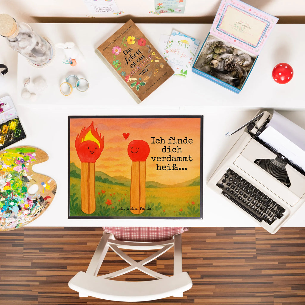 Podkładka na biurko Zapałki Design Schreibunterlage, Schreibtischunterlage Groß, Schreibtisch Unterlagen, Schreibtischauflage, Schreibwaren, Bürobedarf, Büroartikel, Liebe, Partner, Freund, Freundin, Ehemann, Ehefrau, Heiraten, Verlobung, Heiratsantrag, Liebesgeschenk, Jahrestag, Hocheitstag, Streichhölzer