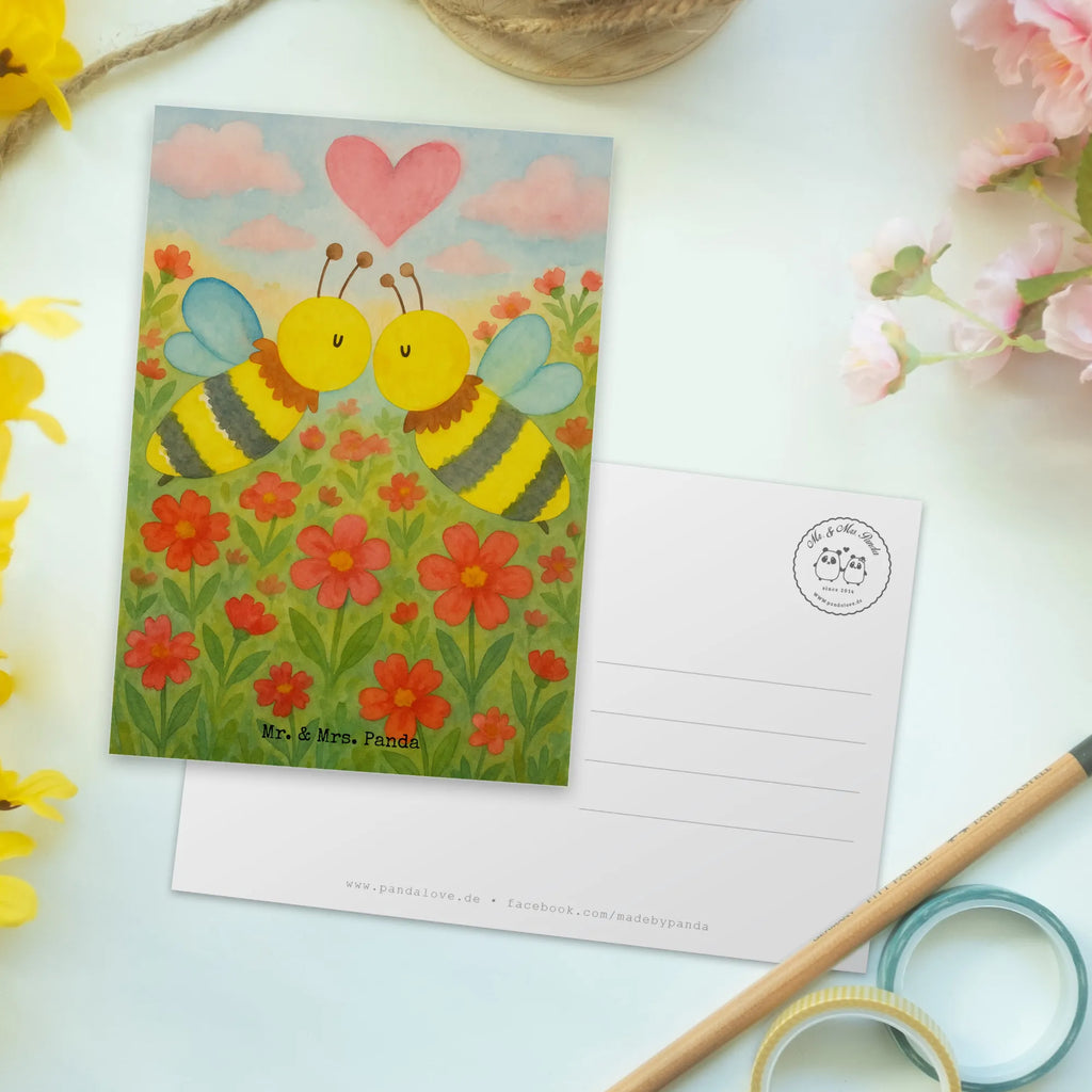 Postkarte Biene Liebe Design Karte, Postkarte, Geburtstagskarte, Ansichtskarten, Grußkarte, Geschenkkarte, Ansichtskarte, Einladungskarte, Einladung Geburtstag, Einladungskarten Geburtstag, Einladung, Dankeskarte, Biene, Wespe, Hummel