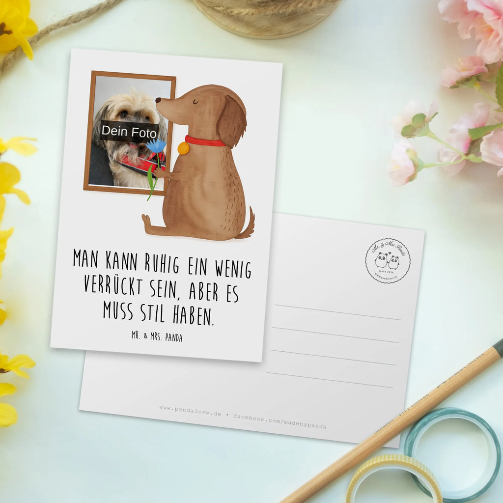 Personalized Photo Postcard Dog flower Design Personalisierte Foto Postkarte, Hund, Hundemotiv, Haustier, Hunderasse, Tierliebhaber, Hundebesitzer, Sprüche, Hunde, Frauchen, Hundeliebe