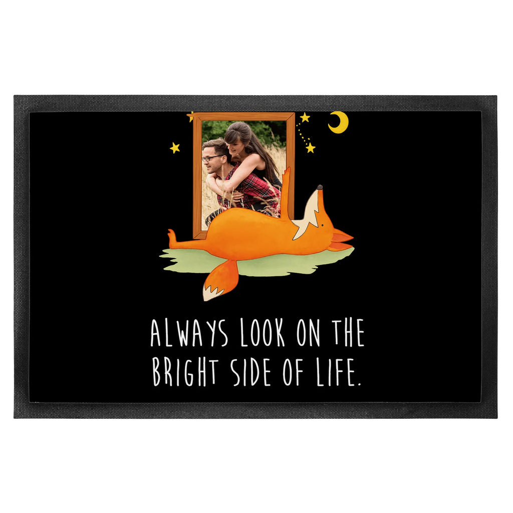 Personalisierte Foto Fußmatte Fuchs Sterne Design Personalisierte Foto Fußmatte, Fuchs, Always Look on the Bright Side of Life, Spruch schön, tröstende Worte, Romantik, Füchse, Spruch positiv