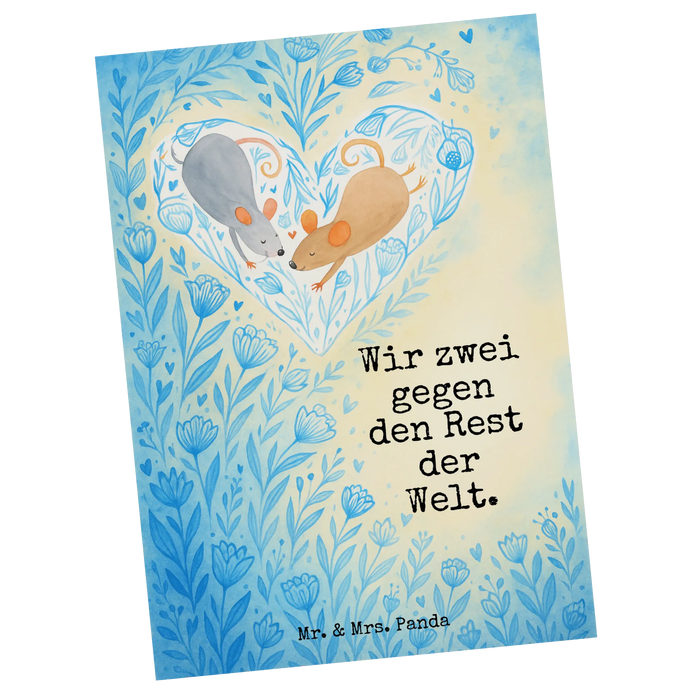 Postcard Mice heart Design