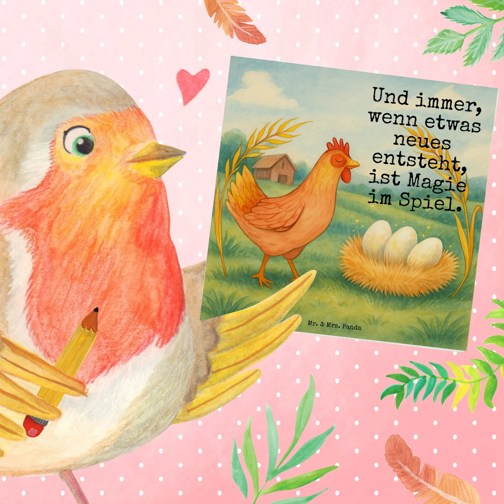 Karta Deluxe kurczak Dumny Design Karte, Grußkarte, Klappkarte, Einladungskarte, Glückwunschkarte, Hochzeitskarte, Geburtstagskarte, Hochwertige Grußkarte, Hochwertige Klappkarte, Bauernhof, Hoftiere, Landwirt, Landwirtin, Hahn, Henne, Hühner, Eier, Hof, Landleben, Motivation, Geburt, Magie, Spruch, Schwangerschaft