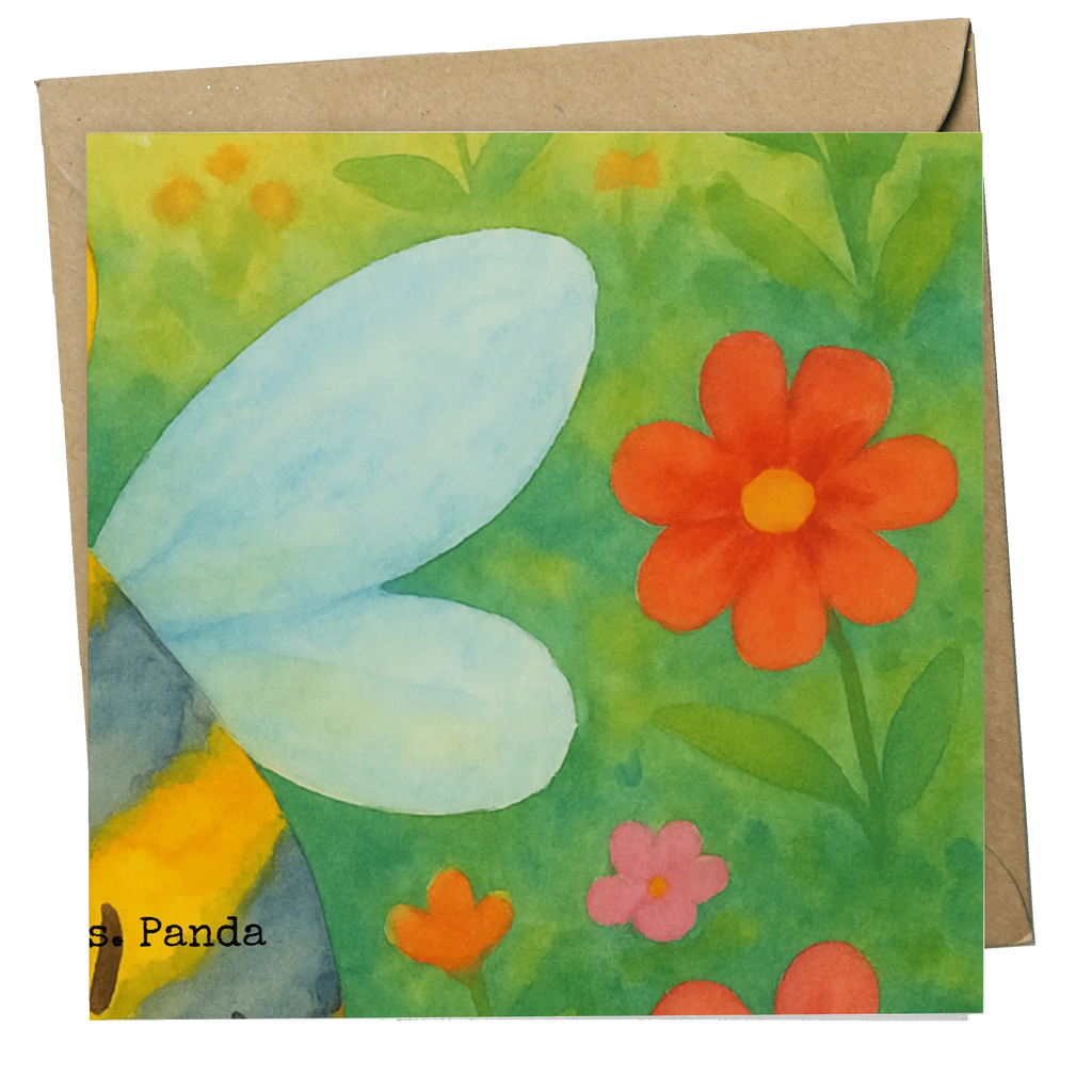 Deluxe Card bee flower Design Karte, Grußkarte, Klappkarte, Einladungskarte, Glückwunschkarte, Hochzeitskarte, Geburtstagskarte, Hochwertige Grußkarte, Hochwertige Klappkarte, Biene, Wespe, Hummel