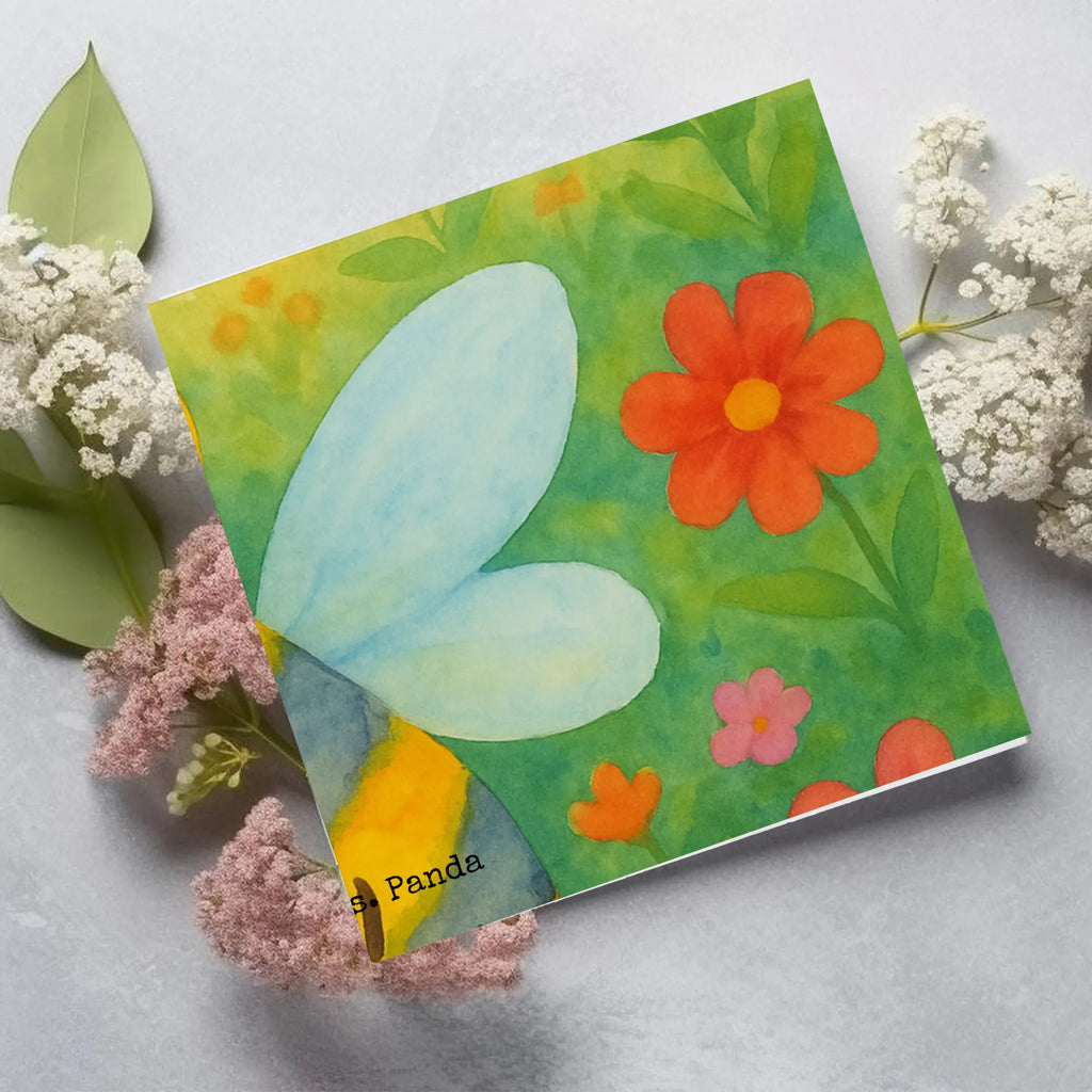 Deluxe Card bee flower Design Karte, Grußkarte, Klappkarte, Einladungskarte, Glückwunschkarte, Hochzeitskarte, Geburtstagskarte, Hochwertige Grußkarte, Hochwertige Klappkarte, Biene, Wespe, Hummel