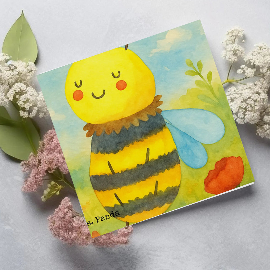 Deluxe Karte Biene Verliebt Design Karte, Grußkarte, Klappkarte, Einladungskarte, Glückwunschkarte, Hochzeitskarte, Geburtstagskarte, Hochwertige Grußkarte, Hochwertige Klappkarte, Biene, Wespe, Hummel