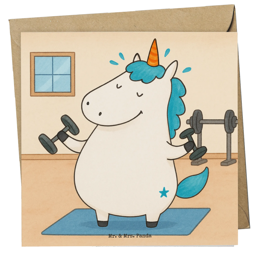 Deluxe Card unicorn fitness Design Karte, Grußkarte, Klappkarte, Einladungskarte, Glückwunschkarte, Hochzeitskarte, Geburtstagskarte, Hochwertige Grußkarte, Hochwertige Klappkarte, Einhorn, Einhörner, Einhorn Deko, Unicorn, Gym, Fitness, Fitnessstudio, Diät, Abnehmen, Sport, Pumpen, Geräte, Sixpack