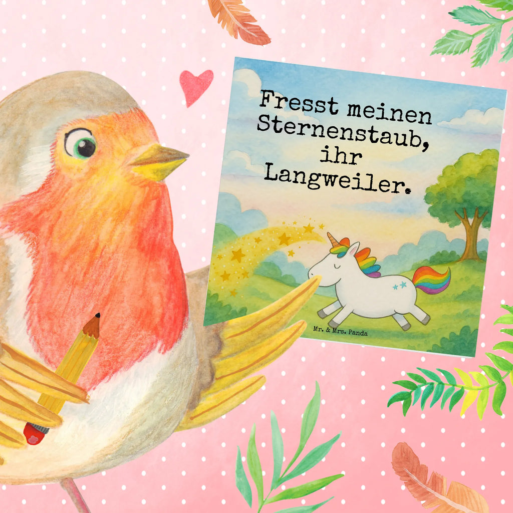 Deluxe Card unicorn happy Design Karte, Grußkarte, Klappkarte, Einladungskarte, Glückwunschkarte, Hochzeitskarte, Geburtstagskarte, Hochwertige Grußkarte, Hochwertige Klappkarte, Einhorn, Einhörner, Einhorn Deko, Unicorn, glücklich, fröhlich, Spaß, Freude, Lebensfreude, witzig, spannend, Lächeln, Lachen