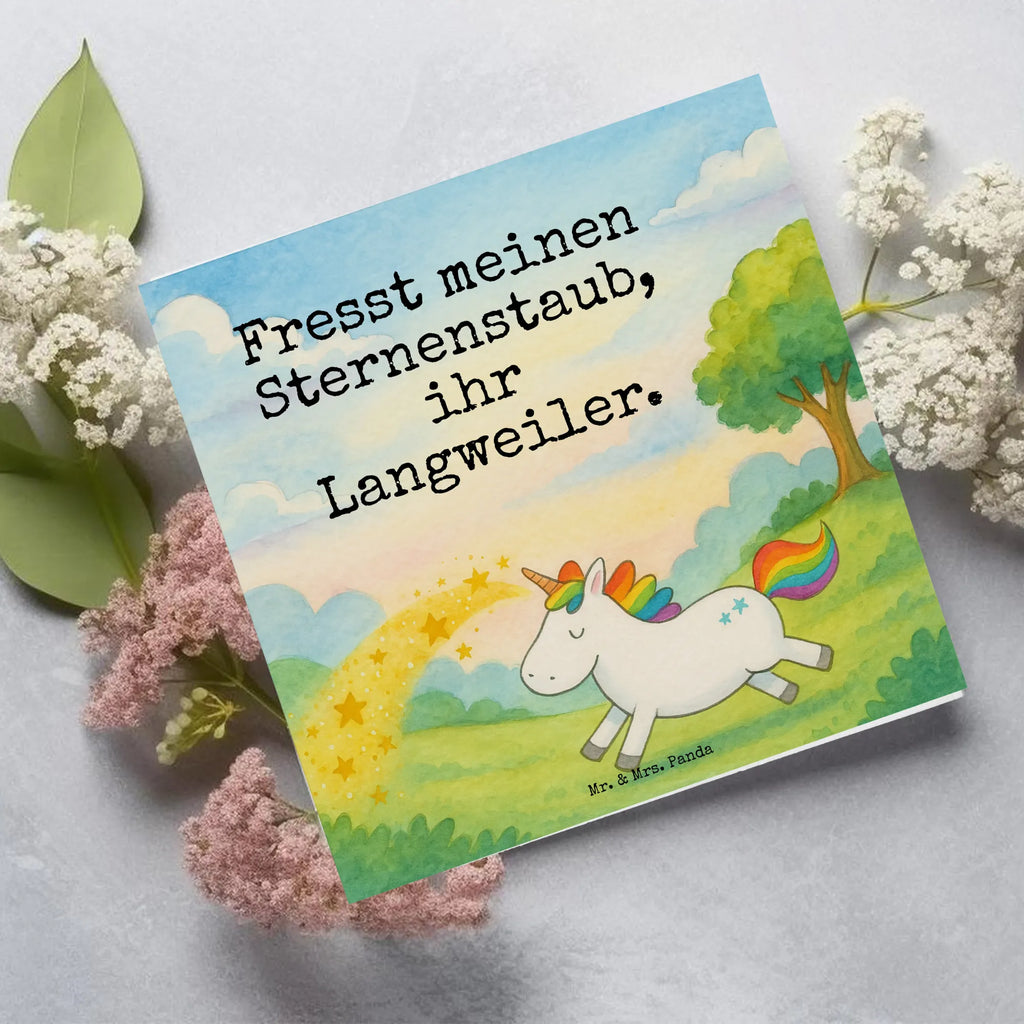 Deluxe Card unicorn happy Design Karte, Grußkarte, Klappkarte, Einladungskarte, Glückwunschkarte, Hochzeitskarte, Geburtstagskarte, Hochwertige Grußkarte, Hochwertige Klappkarte, Einhorn, Einhörner, Einhorn Deko, Unicorn, glücklich, fröhlich, Spaß, Freude, Lebensfreude, witzig, spannend, Lächeln, Lachen