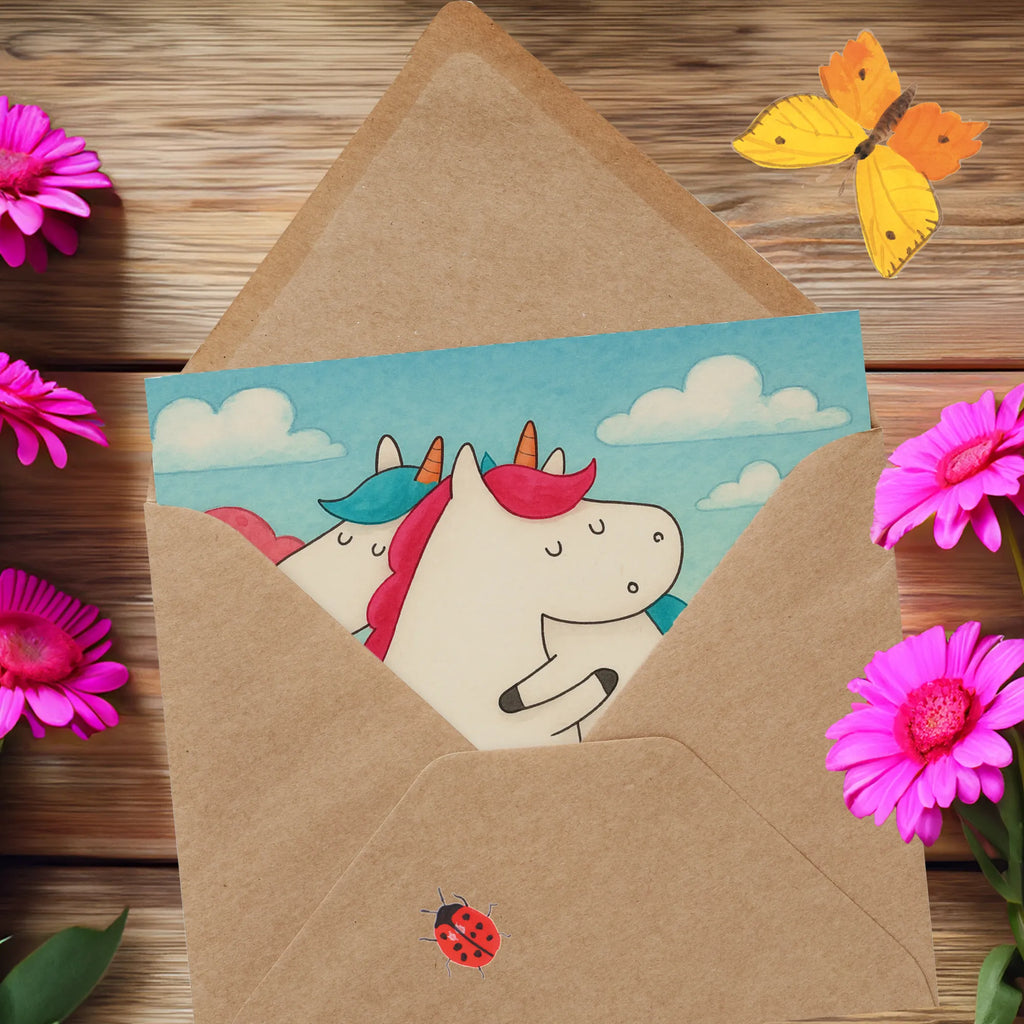 Deluxe Karte Einhörner Umarmen Design Karte, Grußkarte, Klappkarte, Einladungskarte, Glückwunschkarte, Hochzeitskarte, Geburtstagskarte, Hochwertige Grußkarte, Hochwertige Klappkarte, Einhorn, Einhörner, Einhorn Deko, Unicorn, Freundinnen, Freundin, BFF, Schwester, Schwestern, Familie, Geschwister, Sister, Liebe