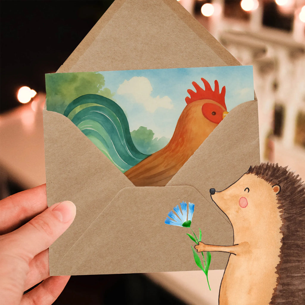 Deluxe Card Faucet grain Design Karte, Grußkarte, Klappkarte, Einladungskarte, Glückwunschkarte, Hochzeitskarte, Geburtstagskarte, Hochwertige Grußkarte, Hochwertige Klappkarte, Bauernhof, Hoftiere, Landwirt, Landwirtin, Hahn, Korn, Henne, Eier, Natur