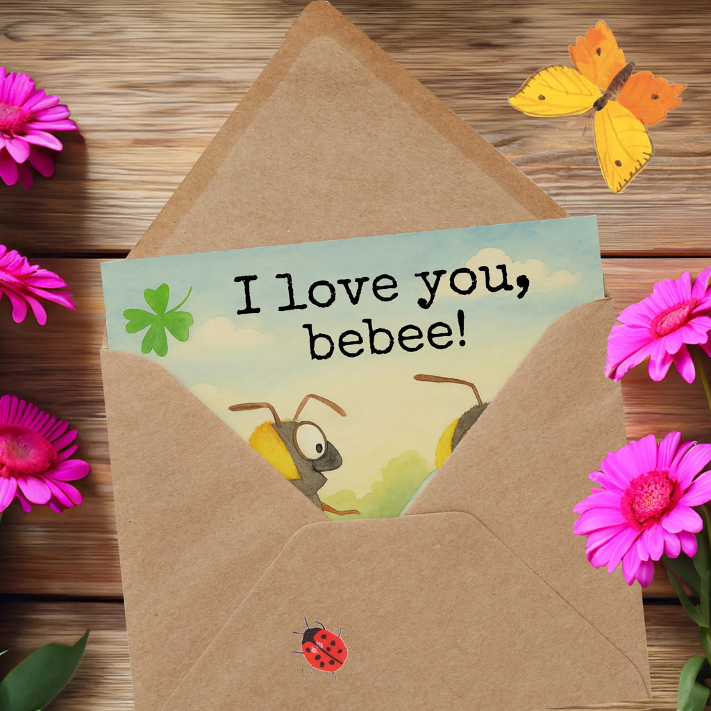 Deluxe Karte Bienen Paar Design Karte, Grußkarte, Klappkarte, Einladungskarte, Glückwunschkarte, Hochzeitskarte, Geburtstagskarte, Hochwertige Grußkarte, Hochwertige Klappkarte, Liebe, Partner, Freund, Freundin, Ehemann, Ehefrau, Heiraten, Verlobung, Heiratsantrag, Liebesgeschenk, Jahrestag, Hocheitstag, Valentinstag, Geschenk für Frauen, Hochzeitstag, Mitbringsel, Geschenk für Freundin, Geschenk für Partner, Liebesbeweis, für Männer, für Ehemann, Schildkröten, verliebte Schildkröten