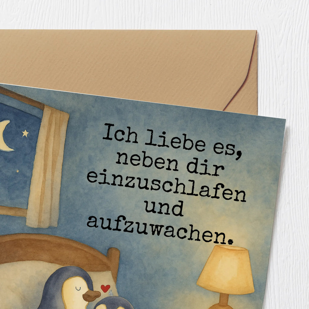 Deluxe Card penguins Fall asleep Design Karte, Grußkarte, Klappkarte, Einladungskarte, Glückwunschkarte, Hochzeitskarte, Geburtstagskarte, Hochwertige Grußkarte, Hochwertige Klappkarte, Liebe, Partner, Freund, Freundin, Ehemann, Ehefrau, Heiraten, Verlobung, Heiratsantrag, Liebesgeschenk, Jahrestag, Hocheitstag, Valentinstag, Geschenk für Frauen, Hochzeitstag, Mitbringsel, Geschenk für Freundin, Geschenk für Partner, Liebesbeweis, für Männer, für Ehemann