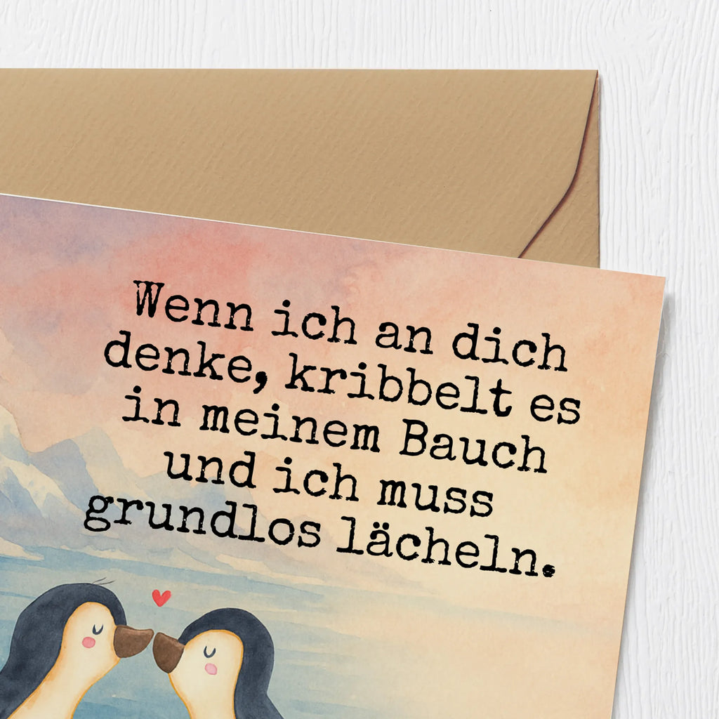 Deluxe Karte Pinguine Kuss Design Karte, Grußkarte, Klappkarte, Einladungskarte, Glückwunschkarte, Hochzeitskarte, Geburtstagskarte, Hochwertige Grußkarte, Hochwertige Klappkarte, Liebe, Partner, Freund, Freundin, Ehemann, Ehefrau, Heiraten, Verlobung, Heiratsantrag, Liebesgeschenk, Jahrestag, Hocheitstag, Valentinstag, Geschenk für Frauen, Hochzeitstag, Mitbringsel, Geschenk für Freundin, Geschenk für Partner, Liebesbeweis, für Männer, für Ehemann