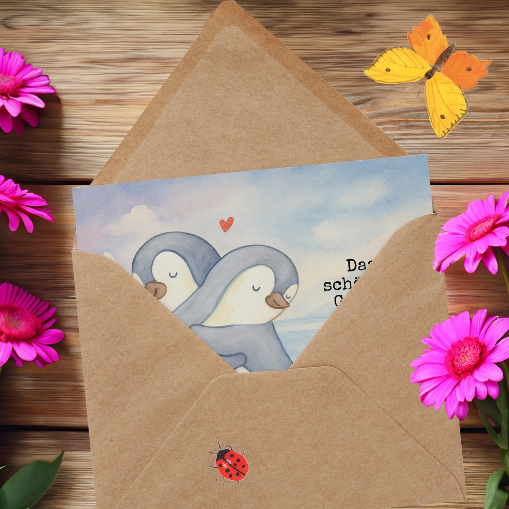 Deluxe Karte Pinguine Kuscheln Design Karte, Grußkarte, Klappkarte, Einladungskarte, Glückwunschkarte, Hochzeitskarte, Geburtstagskarte, Hochwertige Grußkarte, Hochwertige Klappkarte, Liebe, Partner, Freund, Freundin, Ehemann, Ehefrau, Heiraten, Verlobung, Heiratsantrag, Liebesgeschenk, Jahrestag, Hocheitstag, Valentinstag, Geschenk für Frauen, Hochzeitstag, Mitbringsel, Geschenk für Freundin, Geschenk für Partner, Liebesbeweis, für Männer, für Ehemann