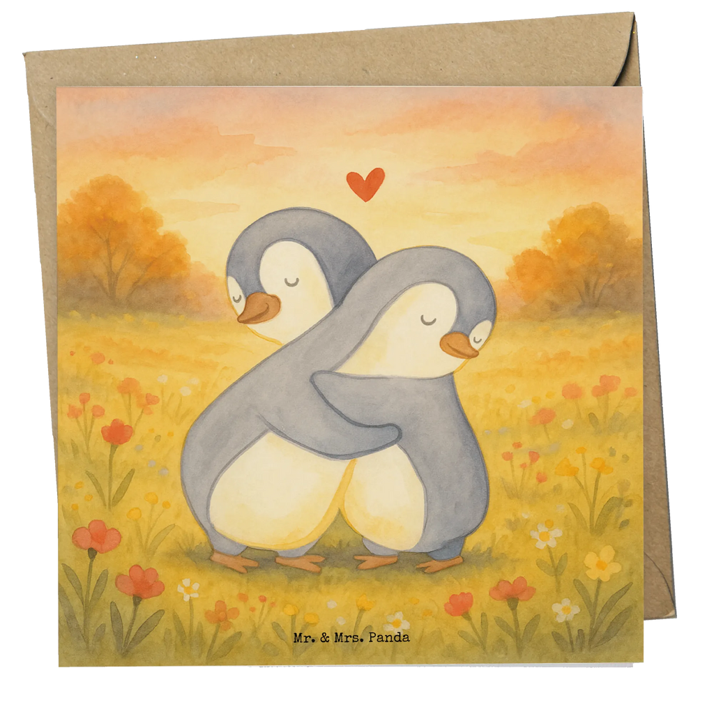 Deluxe Karte Pinguine Kuscheln Design Hochwertige Grußkarte, Karte, Klappkarte, Glückwunschkarte, Grußkarte, Hochzeitskarte, Einladungskarte, Hochwertige Klappkarte, Geburtstagskarte, Liebe, Partner, Freund, Freundin, Ehemann, Ehefrau, Heiraten, Verlobung, Heiratsantrag, Liebesgeschenk, Jahrestag, Hocheitstag, Valentinstag, Mitbringsel, Geschenk für Frauen, für Männer, Geschenk für Freundin, Geschenk für Partner, Hochzeitstag, für Ehemann, Liebesbeweis