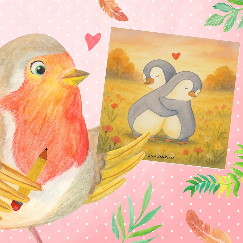 Deluxe Karte Pinguine Kuscheln Design Hochwertige Grußkarte, Karte, Klappkarte, Glückwunschkarte, Grußkarte, Hochzeitskarte, Einladungskarte, Hochwertige Klappkarte, Geburtstagskarte, Liebe, Partner, Freund, Freundin, Ehemann, Ehefrau, Heiraten, Verlobung, Heiratsantrag, Liebesgeschenk, Jahrestag, Hocheitstag, Valentinstag, Mitbringsel, Geschenk für Frauen, für Männer, Geschenk für Freundin, Geschenk für Partner, Hochzeitstag, für Ehemann, Liebesbeweis