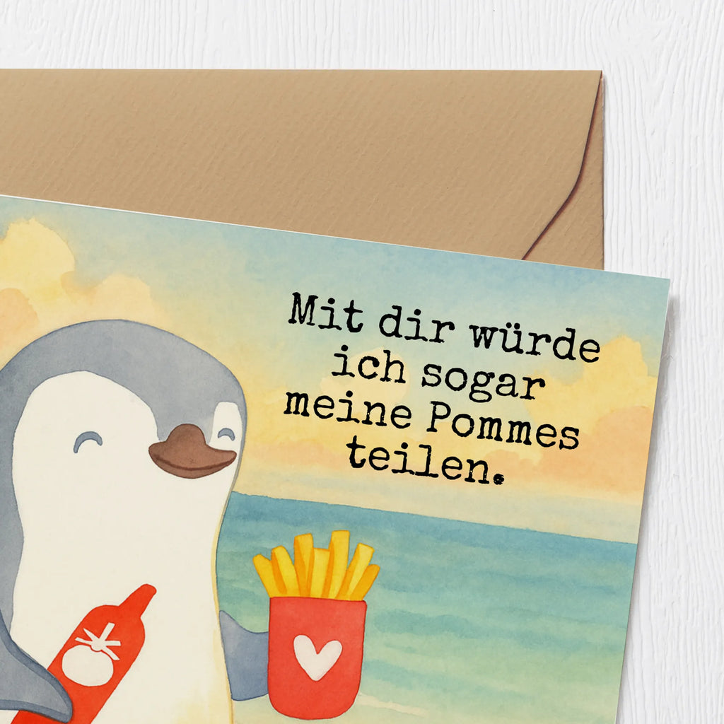 Deluxe Card penguin French fries Design Karte, Grußkarte, Klappkarte, Einladungskarte, Glückwunschkarte, Hochzeitskarte, Geburtstagskarte, Hochwertige Grußkarte, Hochwertige Klappkarte, Liebe, Partner, Freund, Freundin, Ehemann, Ehefrau, Heiraten, Verlobung, Heiratsantrag, Liebesgeschenk, Jahrestag, Hocheitstag, Valentinstag, Geschenk für Frauen, Hochzeitstag, Mitbringsel, Geschenk für Freundin, Geschenk für Partner, Liebesbeweis, für Männer, für Ehemann