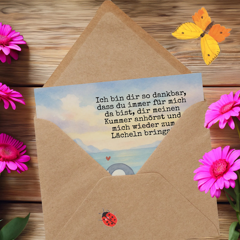 Deluxe Karte Pinguine trösten Design Karte, Grußkarte, Klappkarte, Einladungskarte, Glückwunschkarte, Hochzeitskarte, Geburtstagskarte, Hochwertige Grußkarte, Hochwertige Klappkarte, Liebe, Partner, Freund, Freundin, Ehemann, Ehefrau, Heiraten, Verlobung, Heiratsantrag, Liebesgeschenk, Jahrestag, Hocheitstag, Valentinstag, Geschenk für Frauen, Hochzeitstag, Mitbringsel, Geschenk für Freundin, Geschenk für Partner, Liebesbeweis, für Männer, für Ehemann