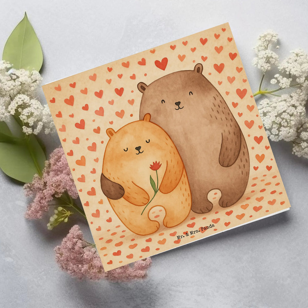Deluxe Karte Bären Liebe Design Karte, Grußkarte, Klappkarte, Einladungskarte, Glückwunschkarte, Hochzeitskarte, Geburtstagskarte, Hochwertige Grußkarte, Hochwertige Klappkarte, Liebe, Partner, Freund, Freundin, Ehemann, Ehefrau, Heiraten, Verlobung, Heiratsantrag, Liebesgeschenk, Jahrestag, Hocheitstag, Verliebt, Verlobt, Verheiratet, Geschenk Freundin, Geschenk Freund, Liebesbeweis, Hochzeitstag, Geschenk Hochzeit, Bären, Bärchen, Bär