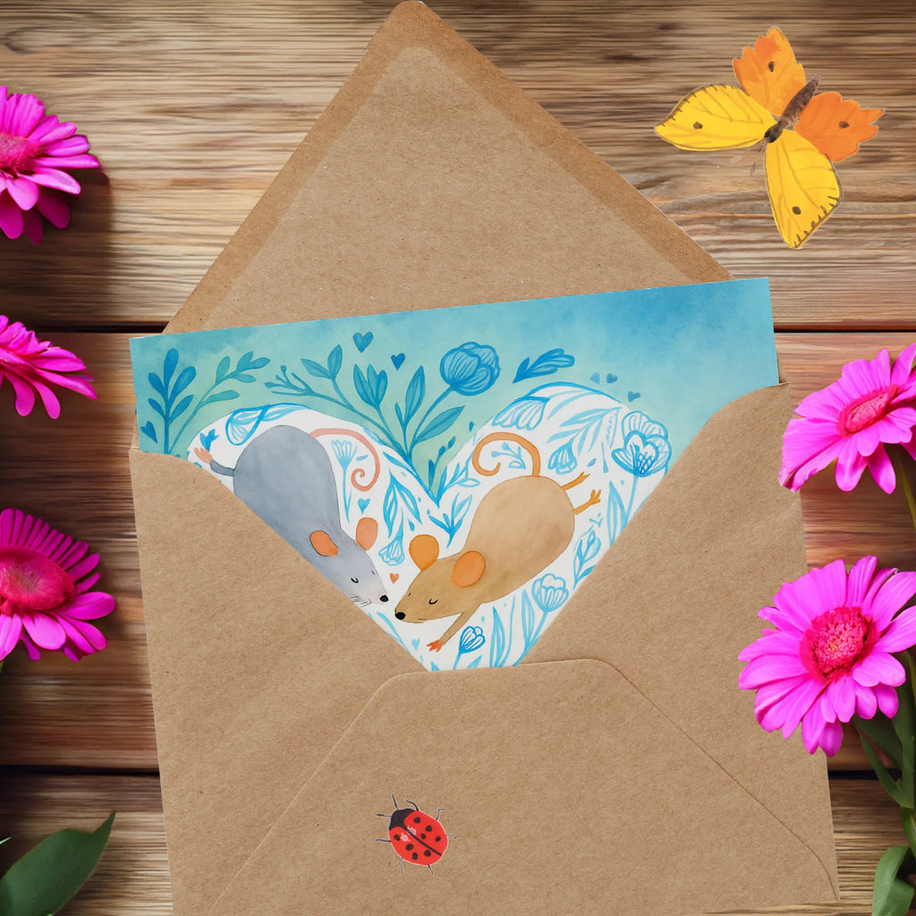 Deluxe Card Mice heart Design Karte, Grußkarte, Klappkarte, Einladungskarte, Glückwunschkarte, Hochzeitskarte, Geburtstagskarte, Hochwertige Grußkarte, Hochwertige Klappkarte, Liebe, Partner, Freund, Freundin, Ehemann, Ehefrau, Heiraten, Verlobung, Heiratsantrag, Liebesgeschenk, Jahrestag, Hocheitstag, Maus, Mäuse, Liebesbotschaft, Liebesbeweis, Hochzeit, Lieblingsmensch, Gemeinsamkeit, Love, Geschenk für zwei