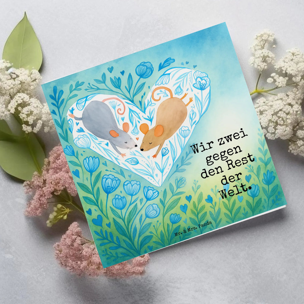 Deluxe Card Mice heart Design Karte, Grußkarte, Klappkarte, Einladungskarte, Glückwunschkarte, Hochzeitskarte, Geburtstagskarte, Hochwertige Grußkarte, Hochwertige Klappkarte, Liebe, Partner, Freund, Freundin, Ehemann, Ehefrau, Heiraten, Verlobung, Heiratsantrag, Liebesgeschenk, Jahrestag, Hocheitstag, Maus, Mäuse, Liebesbotschaft, Liebesbeweis, Hochzeit, Lieblingsmensch, Gemeinsamkeit, Love, Geschenk für zwei