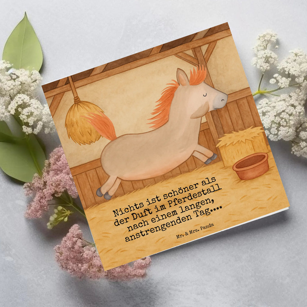 Deluxe Karte Pferd Springen Design Karte, Grußkarte, Klappkarte, Einladungskarte, Glückwunschkarte, Hochzeitskarte, Geburtstagskarte, Hochwertige Grußkarte, Hochwertige Klappkarte, Bauernhof, Hoftiere, Landwirt, Landwirtin, Pferd, Pony, Pferde, Stall, Pferdestall, ausreiten, reiten, Pferdebesitzer