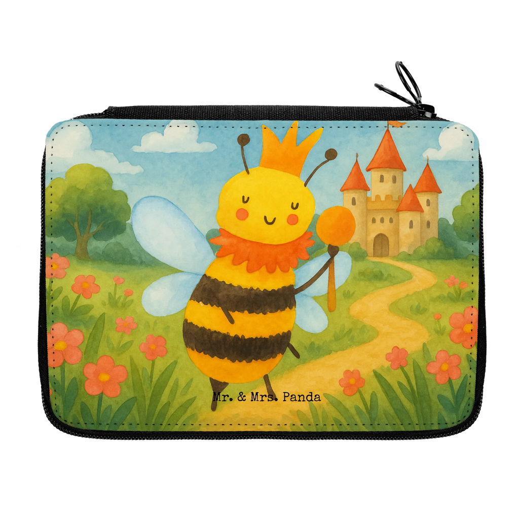 Leather folder bee king Design Schule, Einschulung, Stifte Etui, Stifterolle, Bestückte Federmappe, Federmäppchen, Federmäppchen bedruckt, Stiftetasche, Federmappe Einschulung, Schüler, Schülerin, Motiv, Kind, Kinder Federmappe, Geschenk, Grundschule, Federmappe, Büro Stifte Etui, Biene, Wespe, Hummel