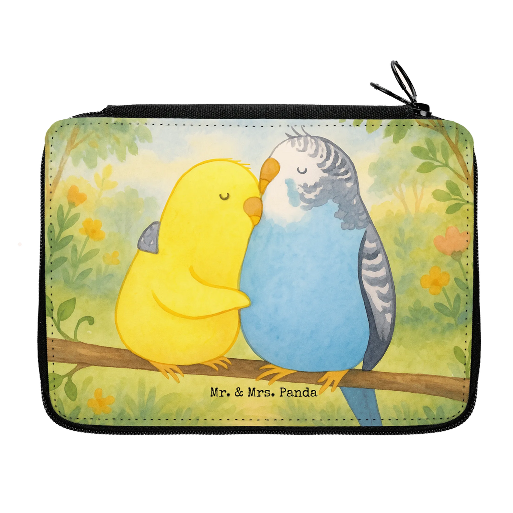 Leather folder Parakeets in love Design Bestückte Federmappe, Federmappe Einschulung, Stifte Etui, Grundschule, Kinder Federmappe, Schule, Büro Stifte Etui, Motiv, Federmäppchen, Federmäppchen bedruckt, Stiftetasche, Schüler, Federmappe, Geschenk, Einschulung, Schülerin, Stifterolle, Kind, Liebe, Partner, Freund, Freundin, Ehemann, Ehefrau, Heiraten, Verlobung, Heiratsantrag, Liebesgeschenk, Jahrestag, Hocheitstag, Vögel, Nähe, Kuscheln, Vertrauen, Wellensittich