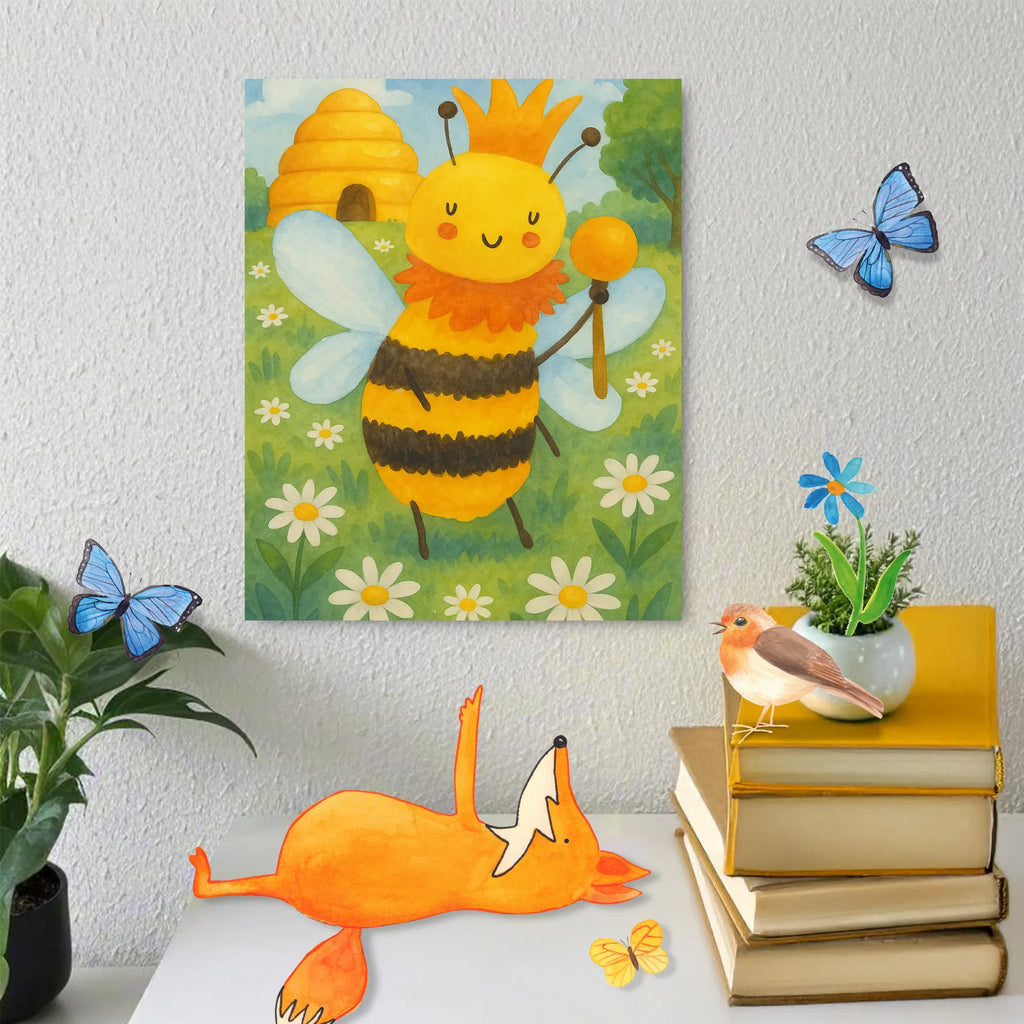 Malen nach Zahlen Biene König Design Malen, Malen nach Zahlen, Bastelidee, Baseln, Künstler, Kunstwerk, Kreativität, DIY, Ausmalbild, Biene, Wespe, Hummel