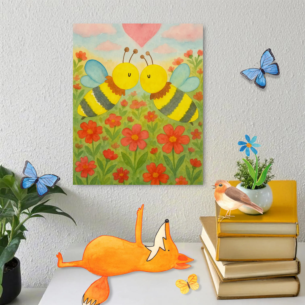 Paint by Numbers bee Love Design Malen nach Zahlen, Kunstwerk, Ausmalbild, Biene, Wespe, Hummel