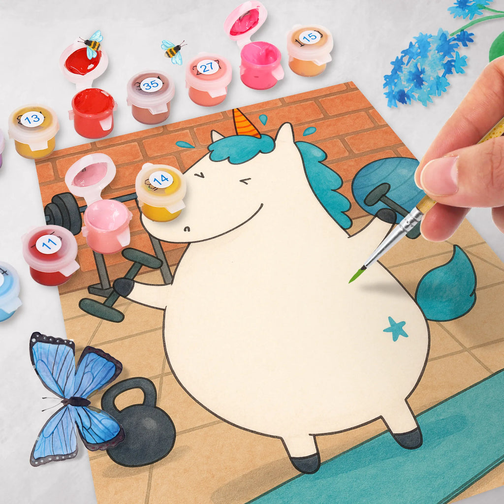 Malowanie według numerów jednorożec Fitness Design Baseln, Kreativität, Malen, Künstler, Malen nach Zahlen, Ausmalbild, DIY, Kunstwerk, Bastelidee, Einhorn, Einhörner, Einhorn Deko, Unicorn, Diät, Fitness, Gym, Sport, Geräte, Fitnessstudio, Pumpen, Abnehmen, Sixpack