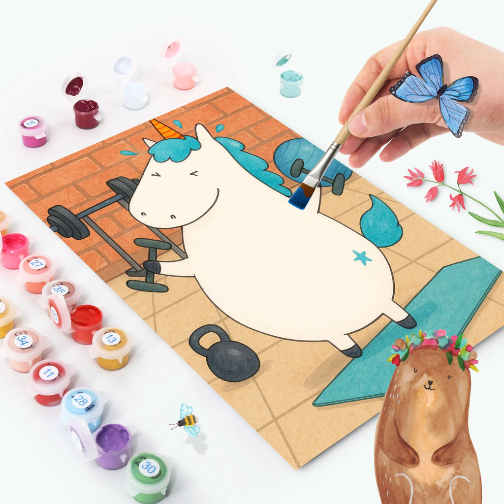 Malowanie według numerów jednorożec Fitness Design Baseln, Kreativität, Malen, Künstler, Malen nach Zahlen, Ausmalbild, DIY, Kunstwerk, Bastelidee, Einhorn, Einhörner, Einhorn Deko, Unicorn, Diät, Fitness, Gym, Sport, Geräte, Fitnessstudio, Pumpen, Abnehmen, Sixpack