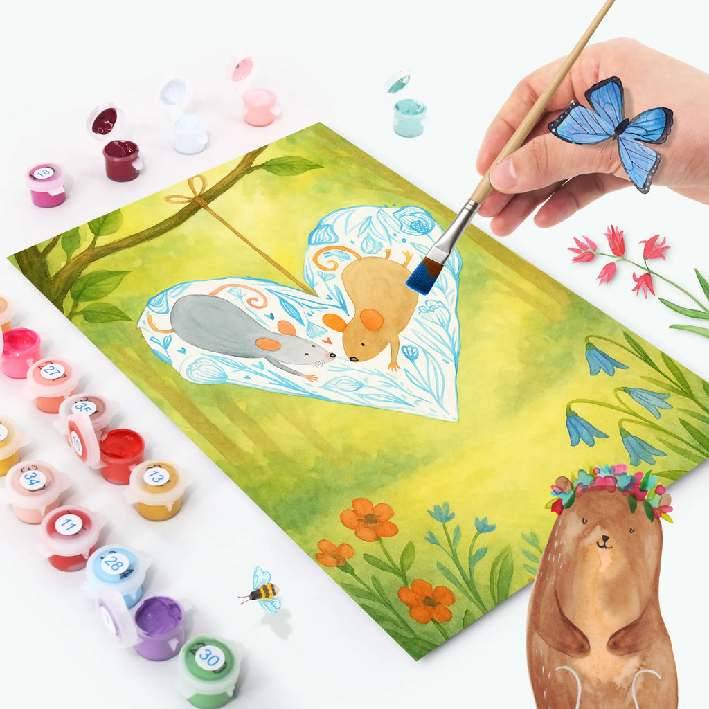 Paint by Numbers Mice heart Design Kreativität, Baseln, Malen, Malen nach Zahlen, Kunstwerk, Künstler, Bastelidee, DIY, Ausmalbild, Liebe, Partner, Freund, Freundin, Ehemann, Ehefrau, Heiraten, Verlobung, Heiratsantrag, Liebesgeschenk, Jahrestag, Hocheitstag, Mäuse, Liebesbeweis, Love, Hochzeit, Geschenk für zwei, Maus, Liebesbotschaft, Lieblingsmensch, Gemeinsamkeit