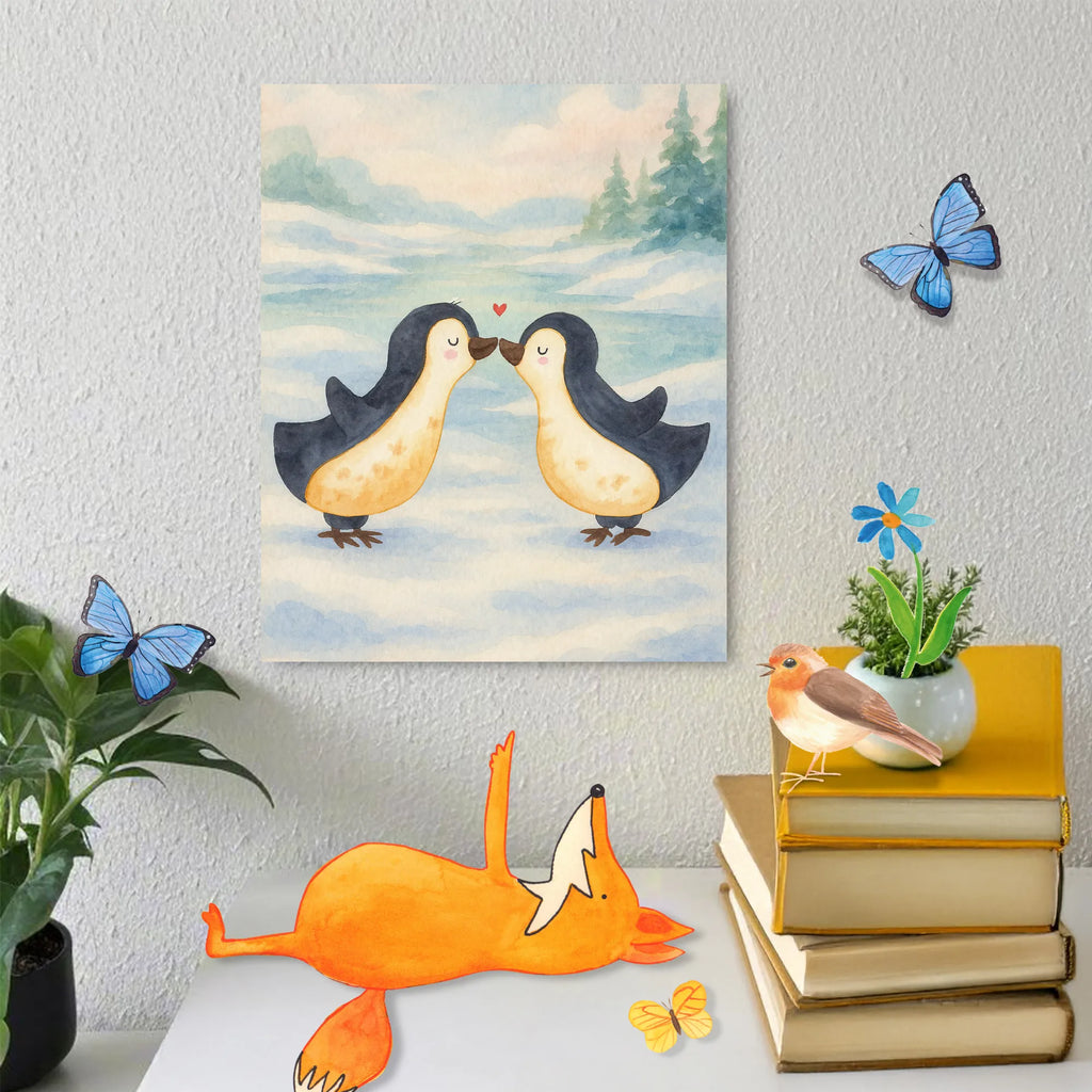 Malowanie według numerów Pingwin Miłość Design Miłość, partner, przyjaciel, przyjaciółka, mąż, żona, wesele, zaręczyny, prośba o rękę, prezent miłosny, rocznica, dzień ślubu